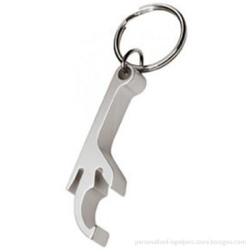 Simple Stainless Steel Bottle Opener Keychains For Souvenir Gifts And Kitchen Utensils